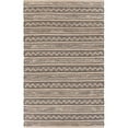 thumbnail image 1 of HomeRoots  9 x 12 ft. Black & Blush Chevron Stripe Area Rug, 1 of 1