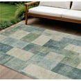 thumbnail image 1 of HomeRoots 608266 9 x 12 ft. Blue Geometric Washable Indoor & Outdoor Rectangle Area Rug, 1 of 1