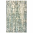 thumbnail image 1 of HomeRoots  9 x 12 ft. Blue & Gray Abstract Splash Indoor Area Rug - Blue Gray - 9' x 12', 1 of 1