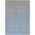 thumbnail image 1 of HomeRoots 605787 9 x 12 ft. Blue & Gray Geometric Washable Indoor & Outdoor Rectangle Area Rug, 1 of 1
