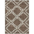 thumbnail image 1 of HomeRoots 593760 9 x 12 ft. Brown & Ivory Geometric Washable Indoor & Outdoor Rectangle Area Rug, 1 of 1