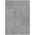 thumbnail image 1 of HomeRoots 600736 9 x 12 ft. Charcoal & Ivory Geometric Washable Indoor & Outdoor Rectangle Area Rug, 1 of 1