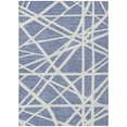 thumbnail image 1 of HomeRoots 600442 9 x 12 ft. Denim Blue & Ivory Geometric Washable Indoor & Outdoor Rectangle Area Rug, 1 of 1