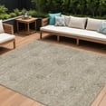 thumbnail image 1 of HomeRoots 587000 9 x 12 ft. Floral Washable Indoor & Outdoor Rectangle Area Rug, Khaki, Beige & Tan, 1 of 5