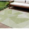 thumbnail image 1 of HomeRoots 579527 9 x 12 ft. Geometric Washable Indoor & Outdoor Rectangle Area Rug, Artichoke Green, Mint Green & Sage, 1 of 5