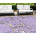 thumbnail image 1 of HomeRoots 589402 9 x 12 ft. Geometric Washable Indoor & Outdoor Rectangle Area Rug, Lavender, Lilac & Purple, 1 of 1