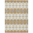 thumbnail image 1 of HomeRoots 597900 9 x 12 ft. Gold, Copper & Ivory Geometric Washable Indoor & Outdoor Rectangle Area Rug, 1 of 1
