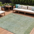 thumbnail image 1 of HomeRoots 631069 9 x 12 ft. Green & Ivory Abstract Washable Indoor & Outdoor Rectangle Area Rug, 1 of 1