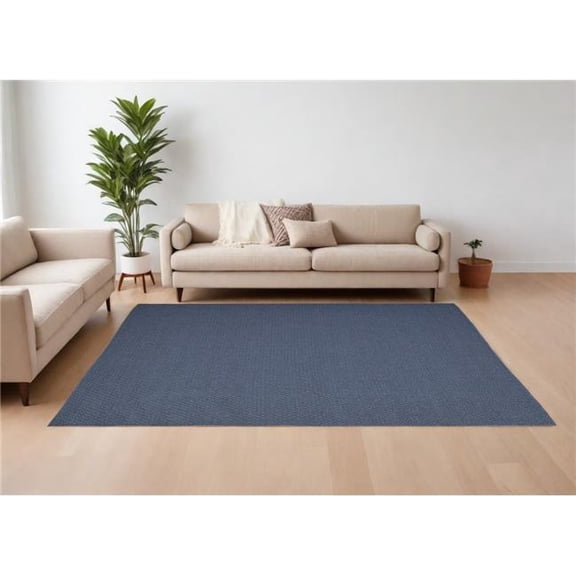 HomeRoots 567769 9 x 12 ft. Hand Woven Rectangle Area Rug, Blue