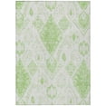 thumbnail image 1 of HomeRoots 586448 9 x 12 ft. Moroccan Washable Indoor & Outdoor Rectangle Area Rug, Artichoke Green, Mint Green & Ivory, 1 of 1