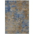 thumbnail image 1 of HomeRoots 603597 9 x 12 ft. Navy Blue & Brown Abstract Washable Indoor & Outdoor Rectangle Area Rug, 1 of 1