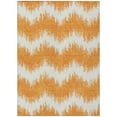 thumbnail image 1 of HomeRoots 591811 9 x 12 ft. Orange & Ivory Chevron Washable Indoor & Outdoor Rectangle Area Rug, 1 of 1