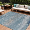 thumbnail image 1 of HomeRoots 630853 9 x 12 ft. Sky Blue & Gray Abstract Washable Indoor & Outdoor Rectangle Area Rug, 1 of 1
