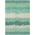 thumbnail image 1 of HomeRoots 583946 9 x 12 ft. Striped Washable Indoor & Outdoor Rectangle Area Rug, Sage, Green & Ivory, 1 of 1