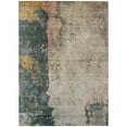 thumbnail image 1 of HomeRoots 606084 9 x 12 ft. Taupe, Blue & Lavender Abstract Washable Indoor & Outdoor Rectangle Area Rug, 1 of 1