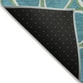 thumbnail image 1 of HomeRoots 600574 9 x 12 ft. Teal Blue, Ivory & Green Abstract Washable Indoor & Outdoor Rectangle Area Rug, 1 of 1