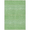 thumbnail image 1 of HomeRoots 582600 9 x 12 ft. Tribal Washable Indoor & Outdoor Rectangle Area Rug, Green & Mint Green, 1 of 1