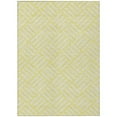 thumbnail image 1 of HomeRoots 578836 9 x 12 ft. Yellow & Ivory Geometric Washable Indoor & Outdoor Rectangle Area Rug, 1 of 1