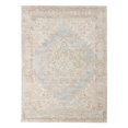 thumbnail image 1 of HomeRoots  9 x 13 ft. Medallion Power Loom Distressed Area Rug, Blue & Gray, 1 of 1