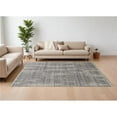 thumbnail image 1 of HomeRoots 566425 9 x 13 ft. Wool Abstract Hand Knotted Worn Faded Rectangle Area Rug, Gray & Ivory, 1 of 1
