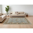thumbnail image 1 of HomeRoots 566624 9 x 13 ft. Wool Oriental Hand Knotted Rectangle Area Rug, Brown & Blue, 1 of 1