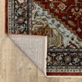 thumbnail image 1 of 5' X 8' Blue Beige Grey Gold Green And Rust Red Oriental Power Loom Stain Resistant Area Rug With Fringe, 1 of 5