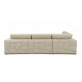 thumbnail image 1 of HomeRoots Beige Italian Leather Reclining L Shaped Two Piece Corner Sectional, 1 of 8
