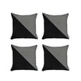 thumbnail image 1 of Set of 4 Black Houndstooth Pillow Covers, 1 of 7