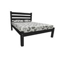 thumbnail image 1 of HomeRoots 546886 Black Solid Wood Queen Size Bed Frame, 1 of 1