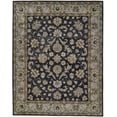 thumbnail image 1 of 8' X 11' Blue Gray And Taupe Wool Floral Tufted Handmade Stain Resistant Area Rug, 1 of 5