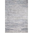 thumbnail image 1 of HomeRoots  Blue Gray & Ivory Abstract Stain Resistant Rectangle Area Rug - Blue and Ivory, 1 of 1