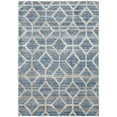 thumbnail image 1 of HomeRoots  Blue & Ivory Geometric Power Loom Stain Resistant Rectangle Area Rug - 2 x 3 ft., 1 of 1