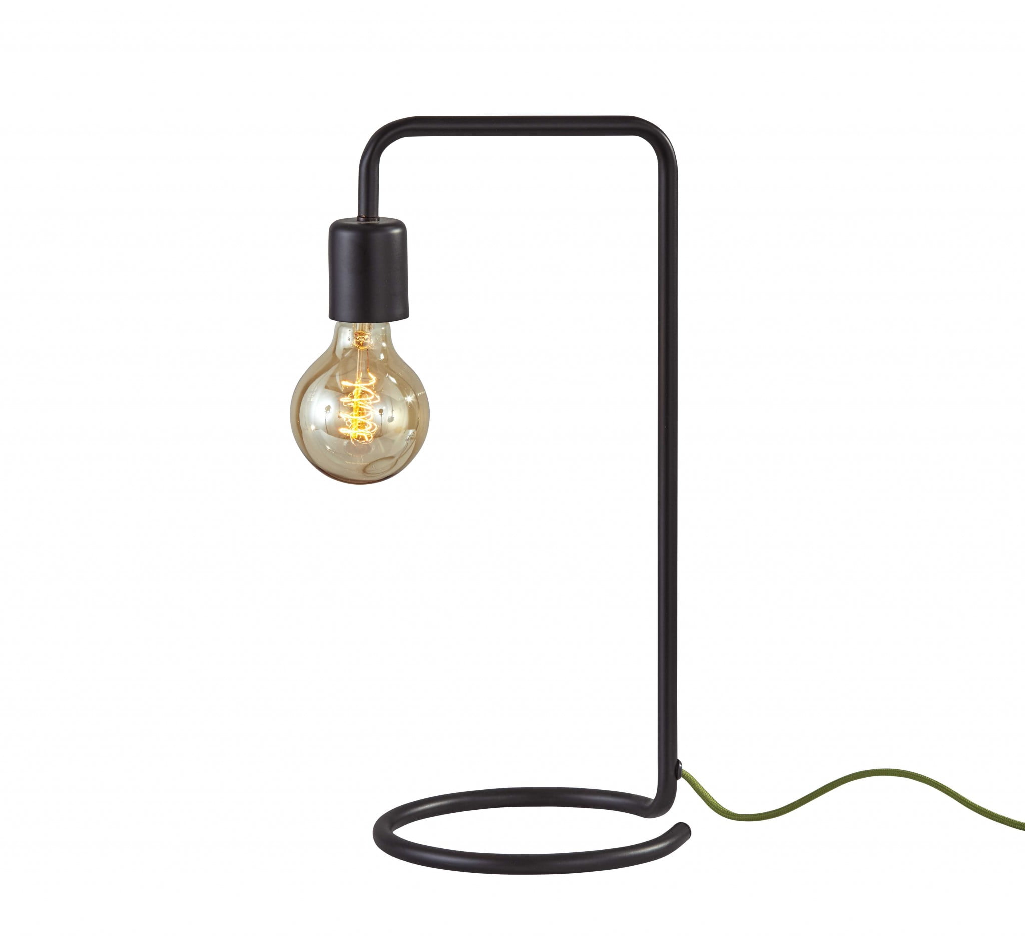 Vintage Edison 16.5" Industrial Matte Black Metal Desk Lamp