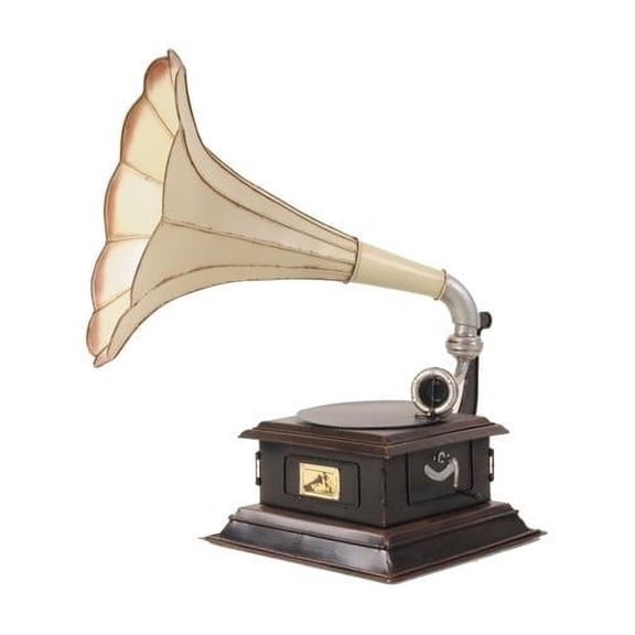 HomeRoots C1911 HMV Gramophone Built to Scale Model Sculpture