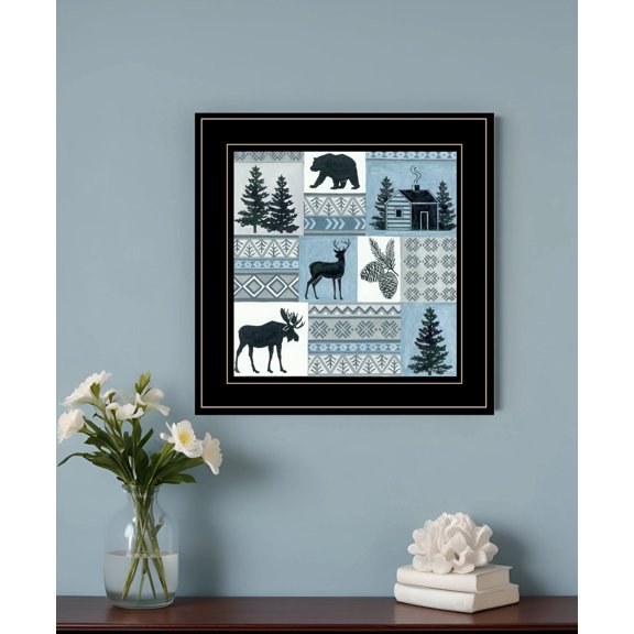 Cabin in the Woods 3 Black Framed Print Wall Art