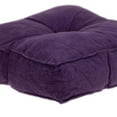 thumbnail image 1 of HomeRoots Corduroy Styled Burnt Orange Tufted Floor Pillow Purple, 1 of 5