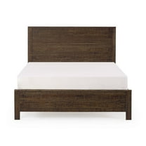 HomeRoots Dark Brown Solid Wood Twin Bed Frame