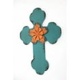 thumbnail image 1 of 23.75" X 15.75" Blue Rustic Cross Wooden Wall Decor, 1 of 2