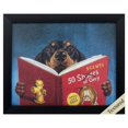 thumbnail image 1 of HomeRoots Decor 11-inch X 9-inch Black Frame 50 Scents Of Gray, 1 of 2