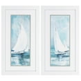 thumbnail image 1 of HomeRoots Decor 15-inch X 27-inch White Frame Soft Sail (Set of 2), 1 of 2
