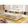 thumbnail image 1 of Modern White Coffee Table, 1 of 2