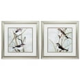 thumbnail image 1 of HomeRoots 19" X 19" Brushed Silver Frame Neutral Spring (Set of 2) 365288-Brushed Silver, 1 of 2