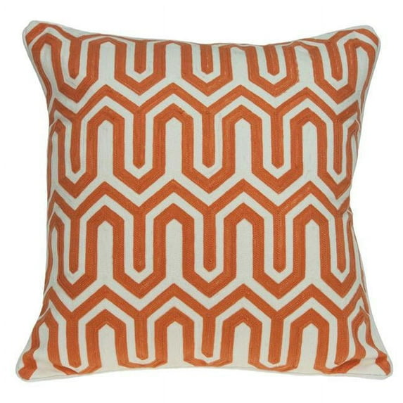 HomeRoots Decor 20 x 05 x 20 Transitional Orange Pillow cover