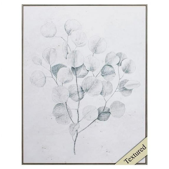 HomeRoots 22" X 28" Woodtoned Frame Botanical Sketches Iv 365617-Woodtoned