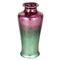 thumbnail image 1 of 24" Foiled & Lacquered Ceramic Floor Vase - Ceramic, Lacquered In Purple And Aqua, 1 of 1