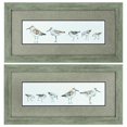 thumbnail image 1 of HomeRoots 26" X 13" Woodtoned Frame Pebbles & Sandpipers (Set of 2) 365845-Woodtoned, 1 of 2