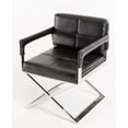 thumbnail image 1 of Black Bonded Leather Accent Chair, 1 of 3
