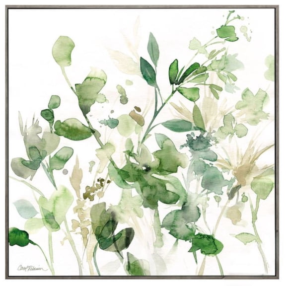 HomeRoots 30" X 30" Woodtoned Frame Sage Garden I 365549-Woodtoned