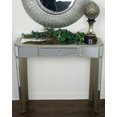thumbnail image 1 of 1-Drawer Mirrored Console Table - Mdf, Wood Mirrored Glass In Champagne, 1 of 2