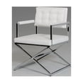 thumbnail image 1 of Modern White Leatherette Dining Armchair, 1 of 3
